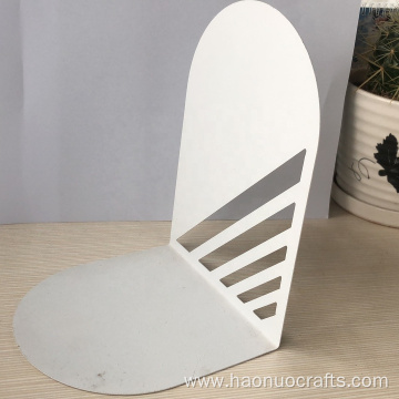 Simple white iron office bookshelf student book stand